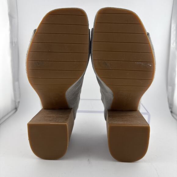 Kenneth Cole Karolina Mule Shoes Womens Light Gray Suede Open Toe Size 5 NWB - Picture 7 of 11